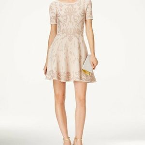 Ivanka Trump Small Glitter Damask Sweaterdress